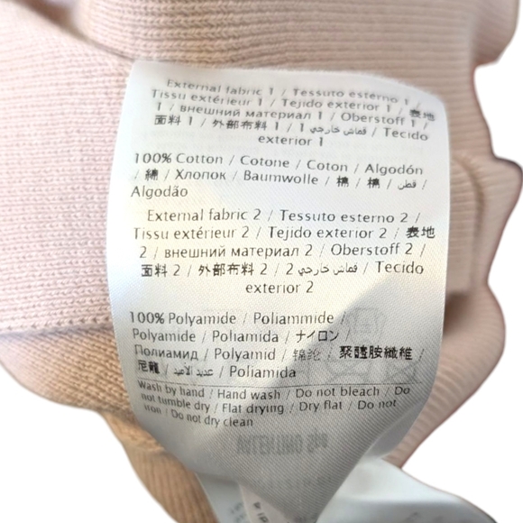 RED VALENTINO Knit & Polka Dot Tulle Mini Dress - Nude/Blush Women's S - Picture 8 of 8